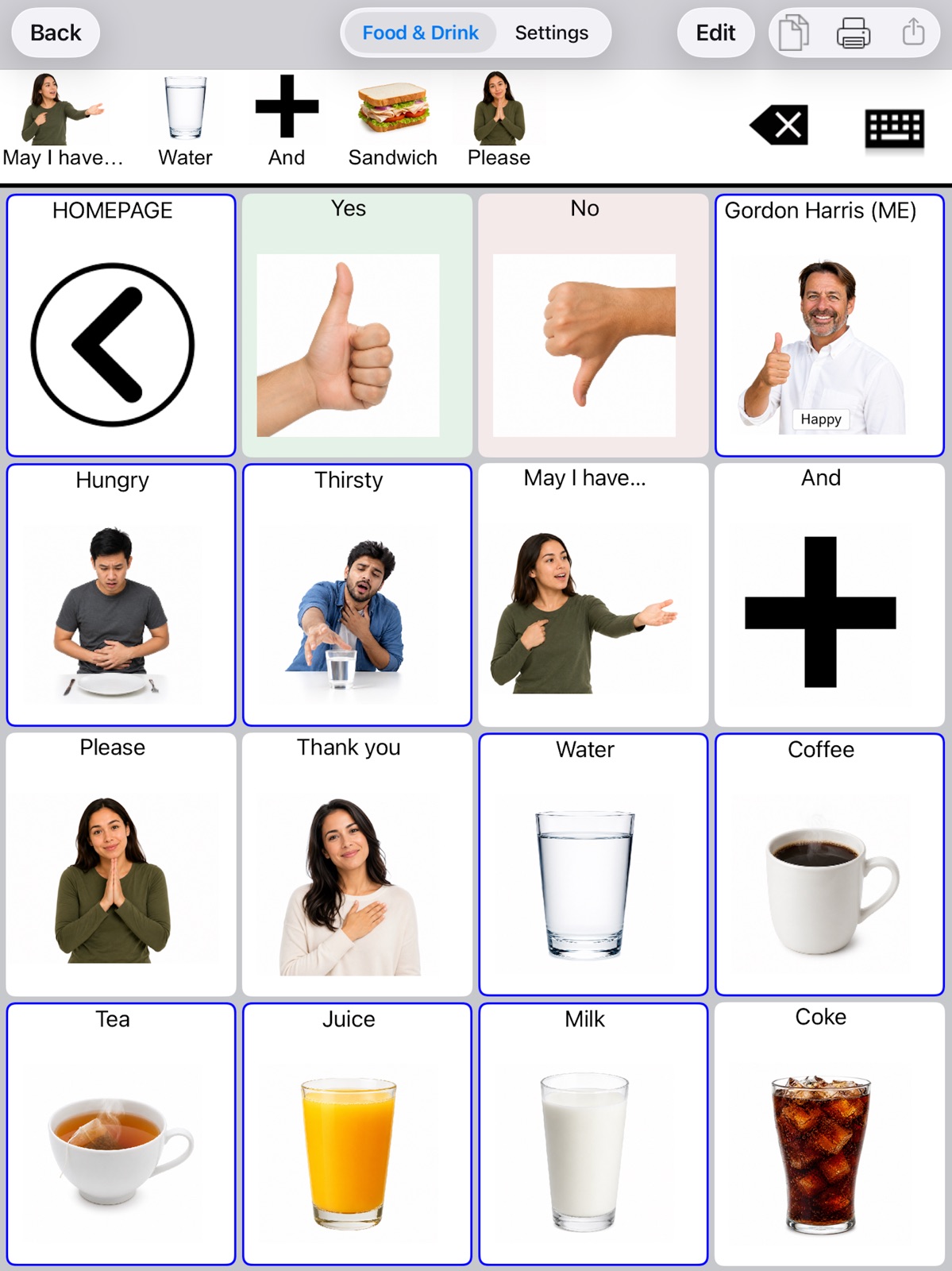 TalkTablet PRO Autism, Aphasia ipad screenshot 2