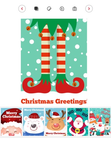 Christmas Frames & Stickers iPad screenshot