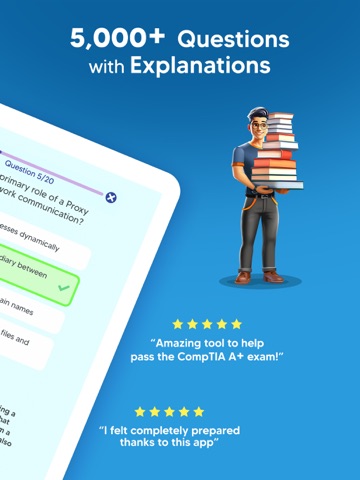 CompTIA A+ Exam Test Prep 2025 iPad screenshot
