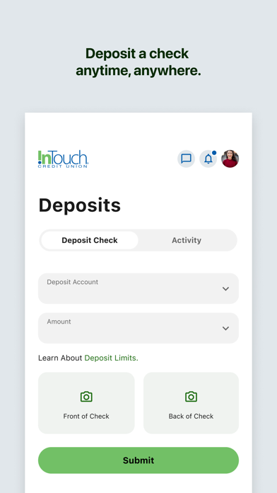InTouch CU Mobile Screenshot