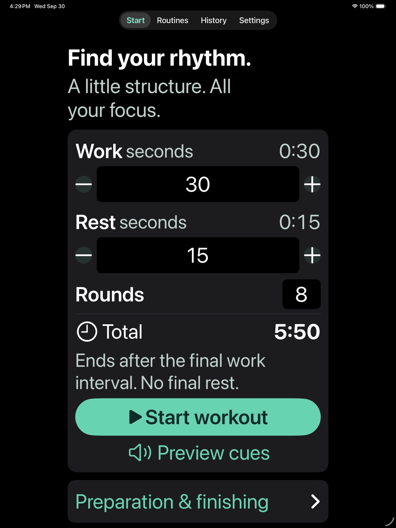 Screenshot 11 of Pacefold: Interval Timer