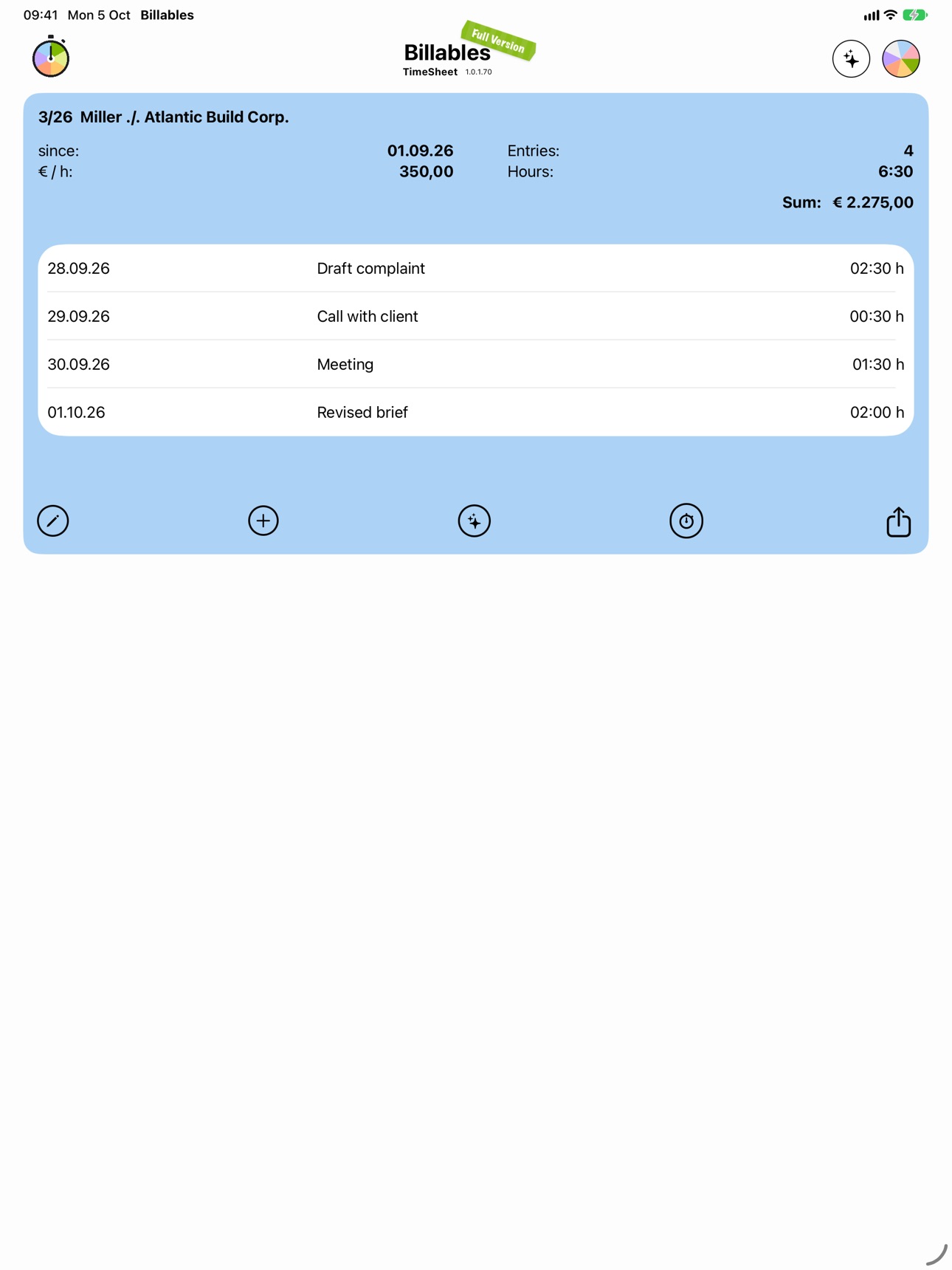Screenshot 7 of Billables – Timesheets