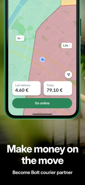Bolt Food Courier iPhone screenshot 1