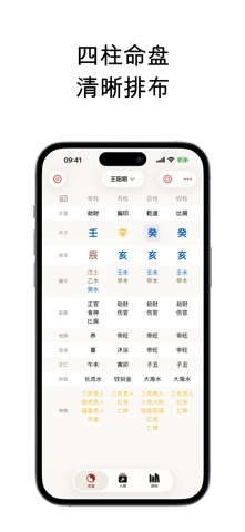 占占八字 - 四柱排盘 screenshot