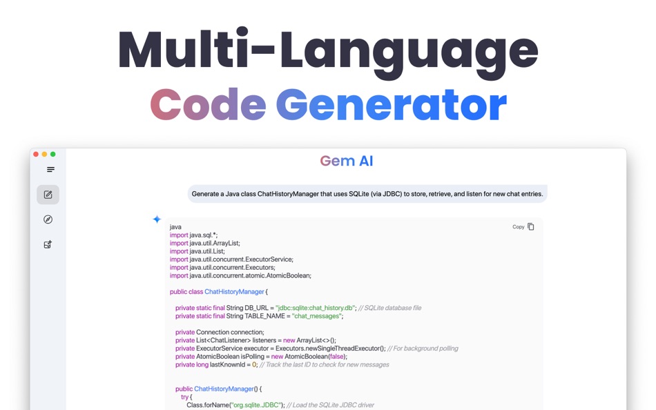 #2. AI Chatbot For Gemini AI (macOS) Podle: Zahida Parveen