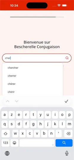 Capture d'écran de Bescherelle Conjugaison sur iPhone 2