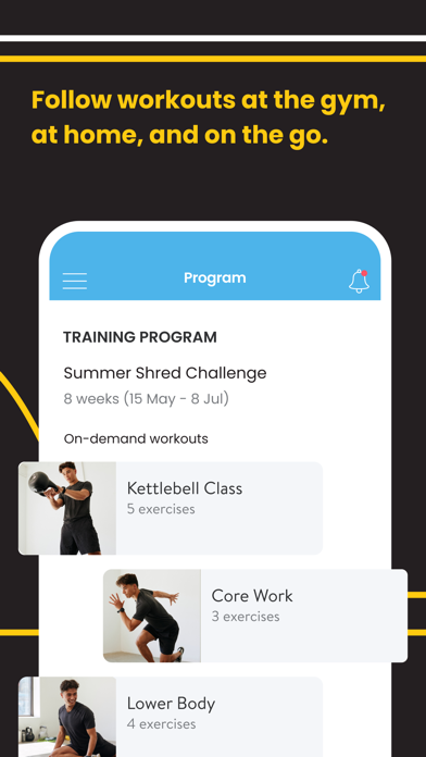 Fitness App (ABC Trainerize) Screenshot