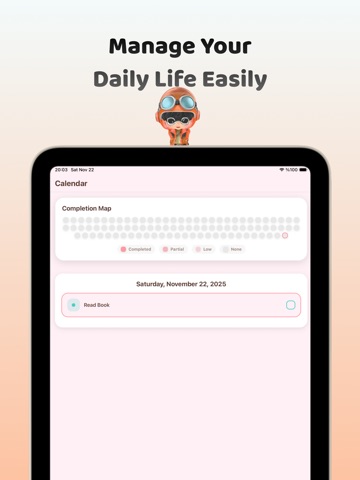 Monki: Habit Tracker iPad screenshot