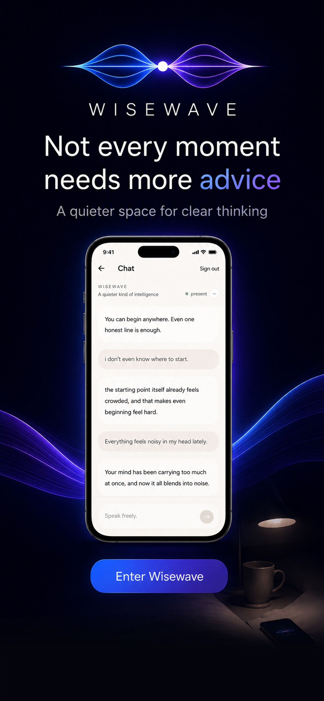 Wisewave Quiet Reflection