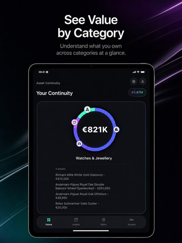 Asset Continuity iPad screenshot
