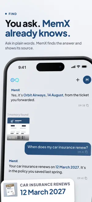 MemX: AI Memory Agent screenshot 2
