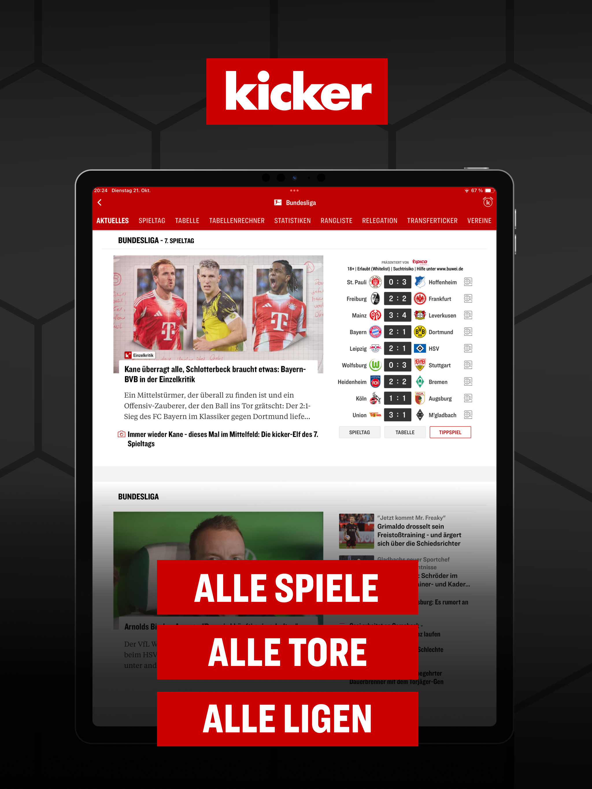 kicker Fußball News screenshot 11