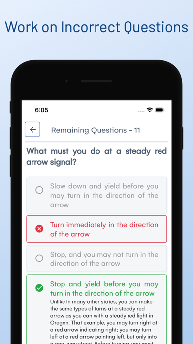 Oregon DMV Driver Permit Test Screenshot