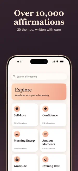Selfora: Daily Affirmations screenshot 2