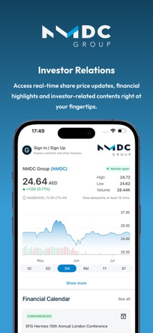 NMDC Investor Relations Screenshot 1 of 6