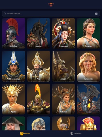 RavenPyros’ Godforge Companion iPad screenshot
