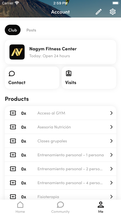 Nagym Fitnesss Center Screenshot