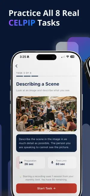 CELPIP Speaking AI: Test Prep screenshot 1
