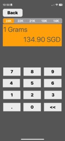 Singapore Daily Gold Price screenshot