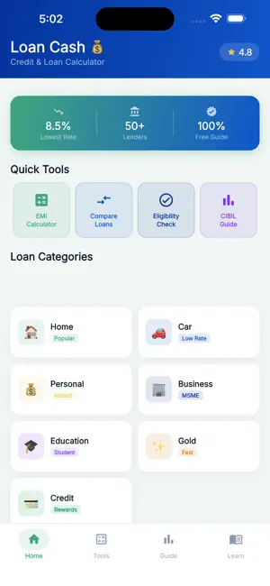 Loan Cash - Credit Loan Calc screenshot 1