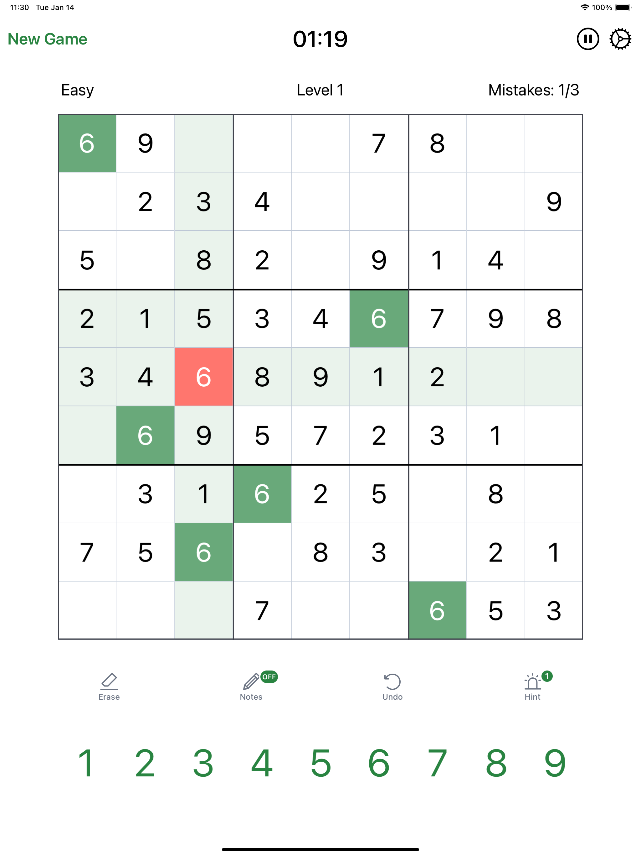 Sudoku - Brain Storm screenshot 6