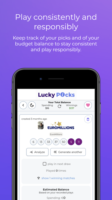 Lucky Picks - Lottery AI Screenshot