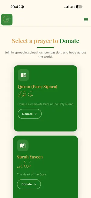 DONATE A PRAYER screenshot 4