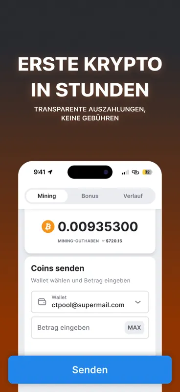 CT Pool: Krypto Mining App screenshot 2 of 8