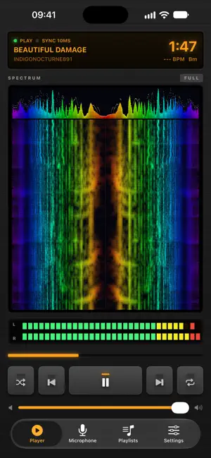 FFT Spectrogram Music Player screenshot 1