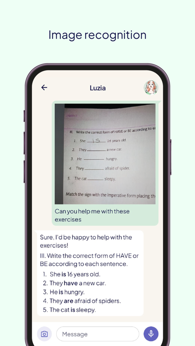 Luzia: Your AI Assistant Screenshot