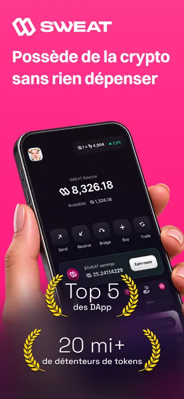 Sweat Wallet: Marche et Gagne screenshot 1 of 8