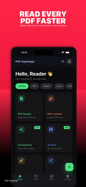 PDF SuperApp: Reader & AI screenshot 1