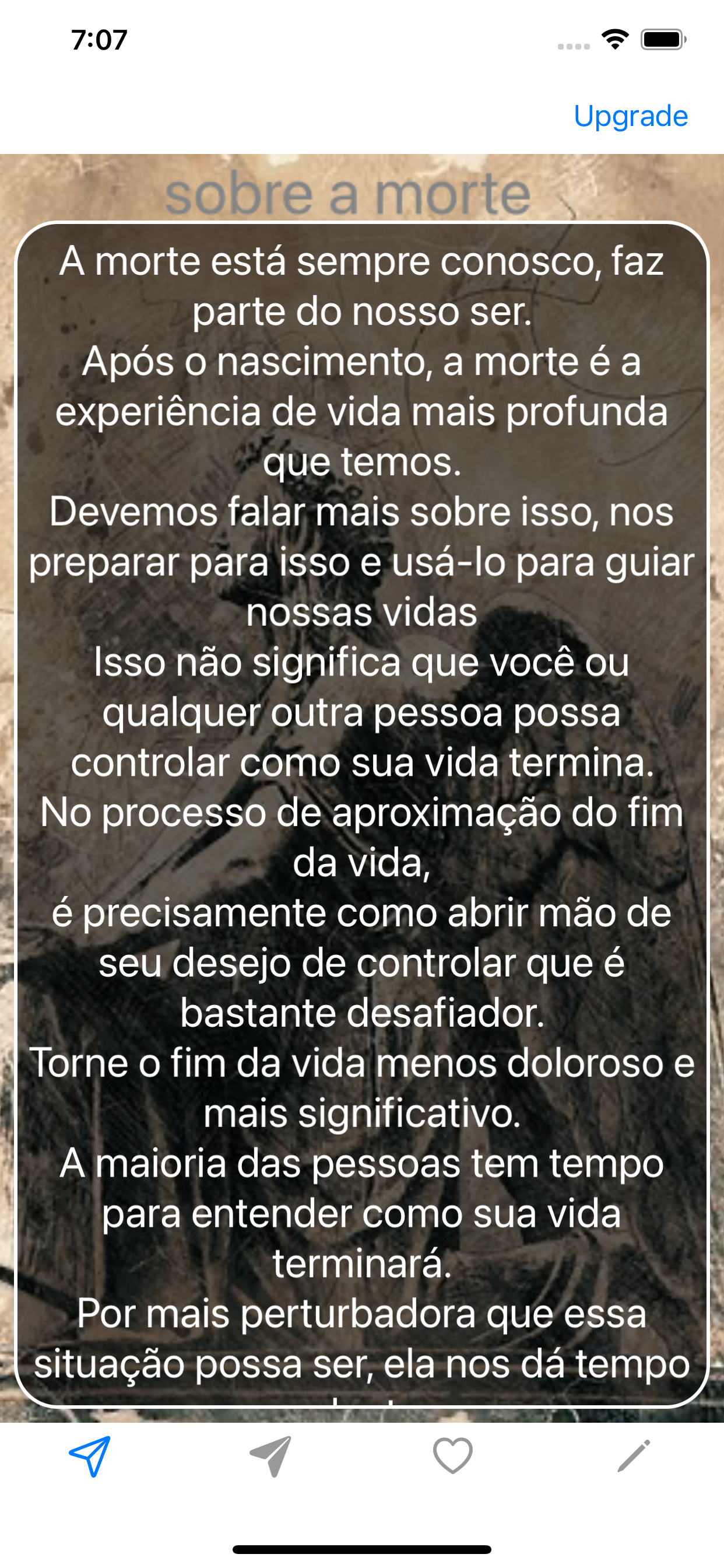 Enfrentando a morte
