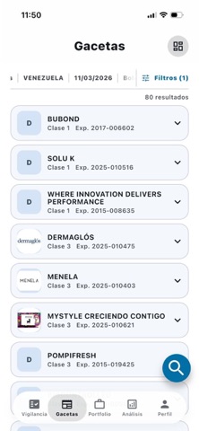 TrademarkWatch iPhone screenshot