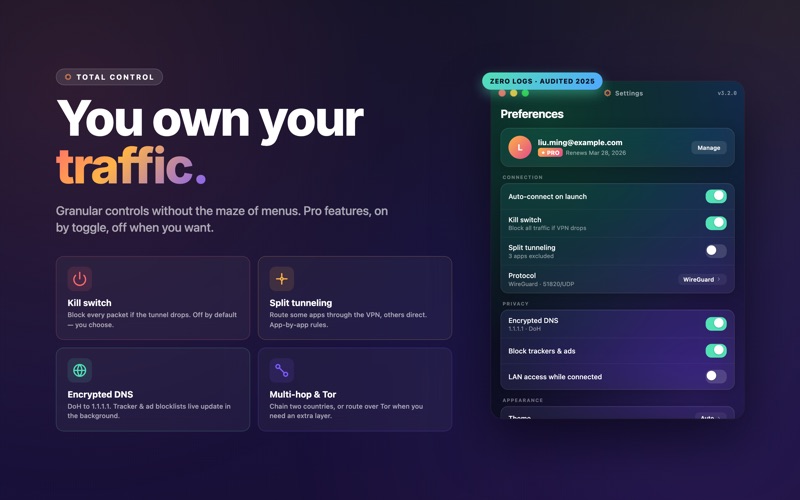 Screenshot #2 pour LoinVPN-fast secure social vpn