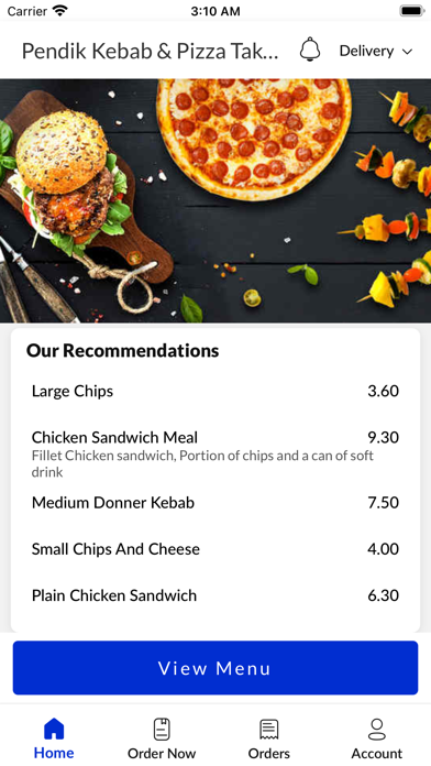 Pendik Kebab & Pizza Takeaway Screenshot