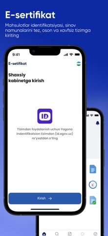E-sertifikat iPhone screenshot