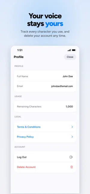 Voclone: AI Voice Cloning screenshot 3