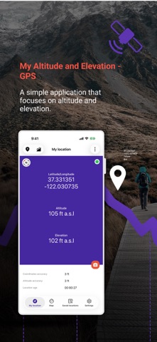My Altitude and Elevation GPS screenshot