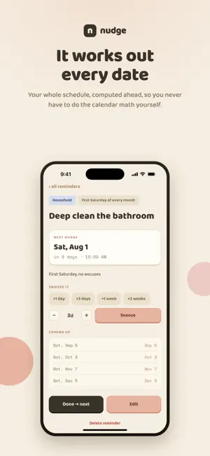 Nudge: Cadence Reminders screenshot 4