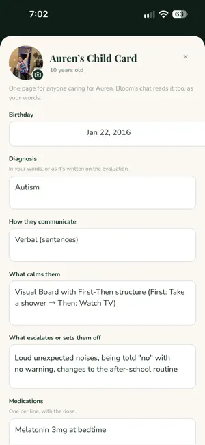 Bloom Autism Support screenshot 1