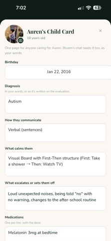 Bloom Autism Support Screenshot 1 of 7