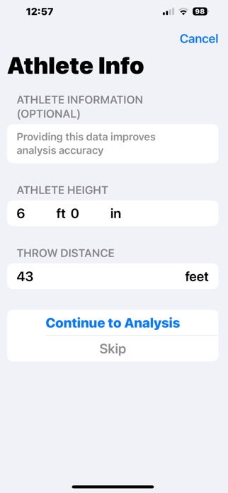 Shot Put Analyzer Screenshot 5 of 10