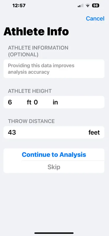 Shot Put Analyzer screenshot 5 of 10