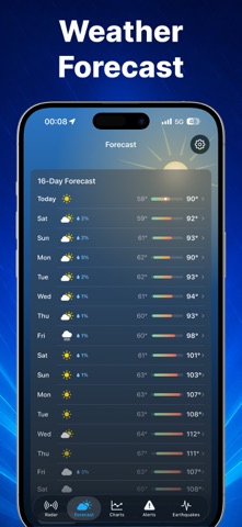 Weather Radar - NOAA Network iPhone screenshot