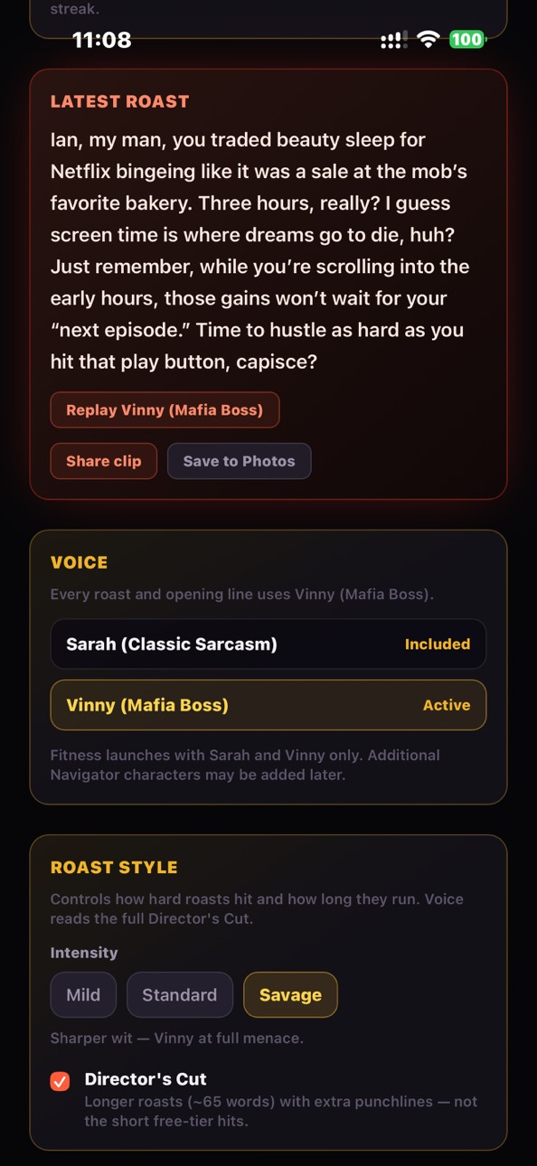 iPhone screenshot
