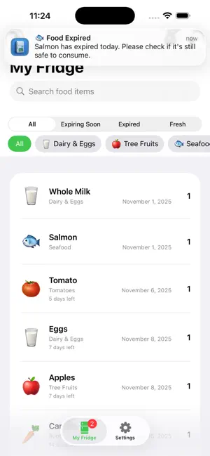 SmartFridge - Food Tracker screenshot 3