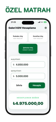 Galeri Kdv Hesaplama Screenshot 1 of 4