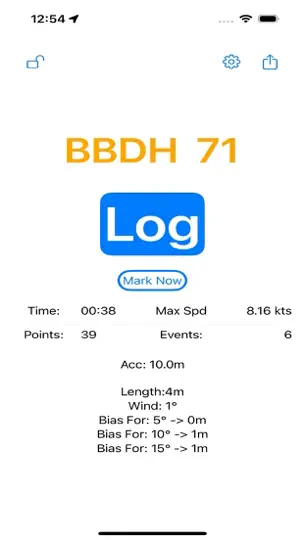 Capture d'écran de SailLogger sur iPhone 1
