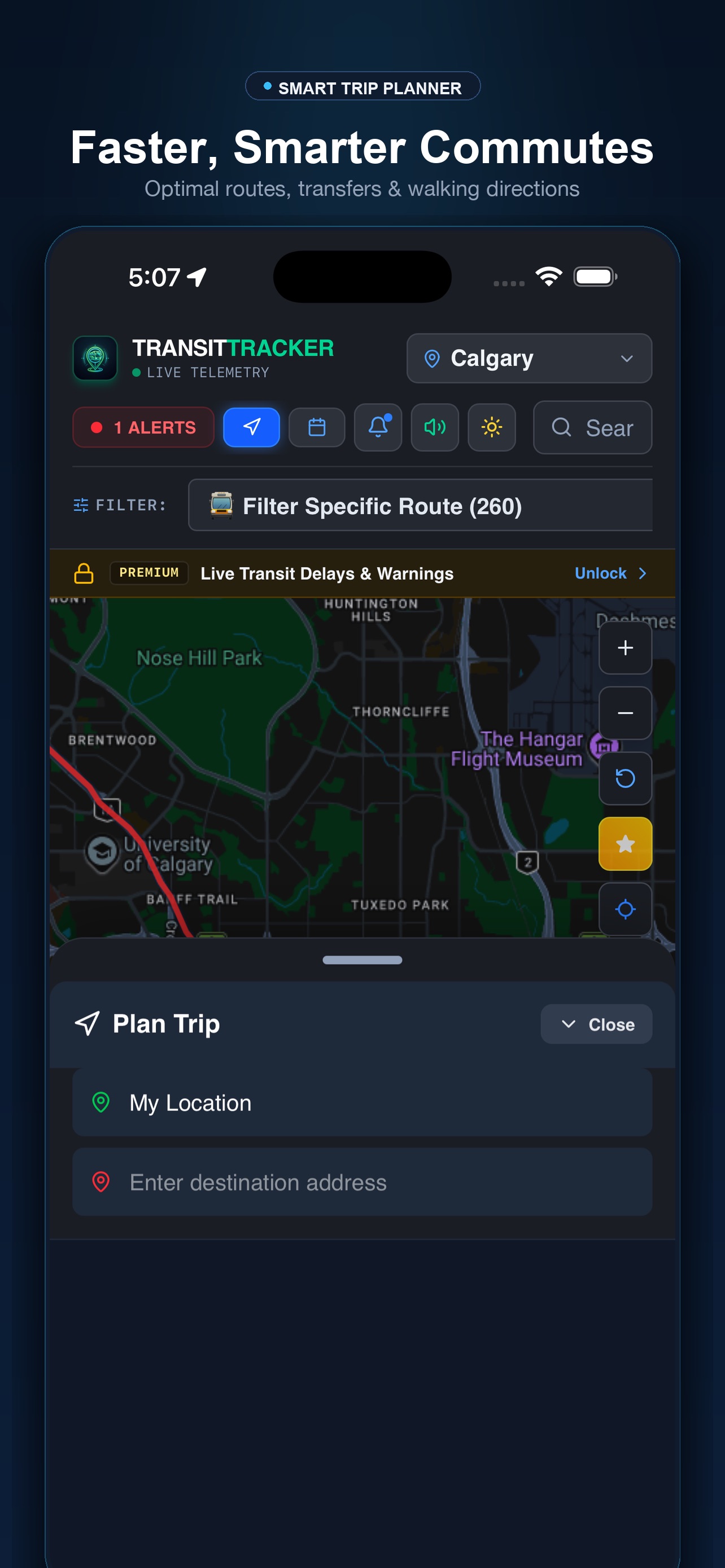 Screenshot 1 of Transit Tracker: Live Bus Map
